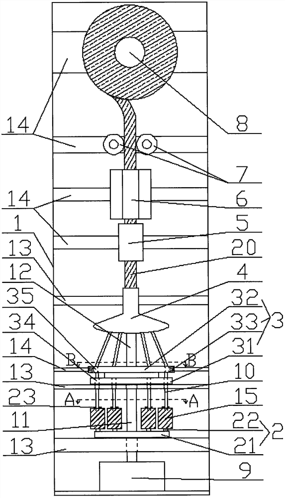 A twisting device for polyester composite fibers