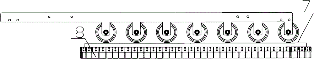 Guide pulley set for chamfer deburring machine