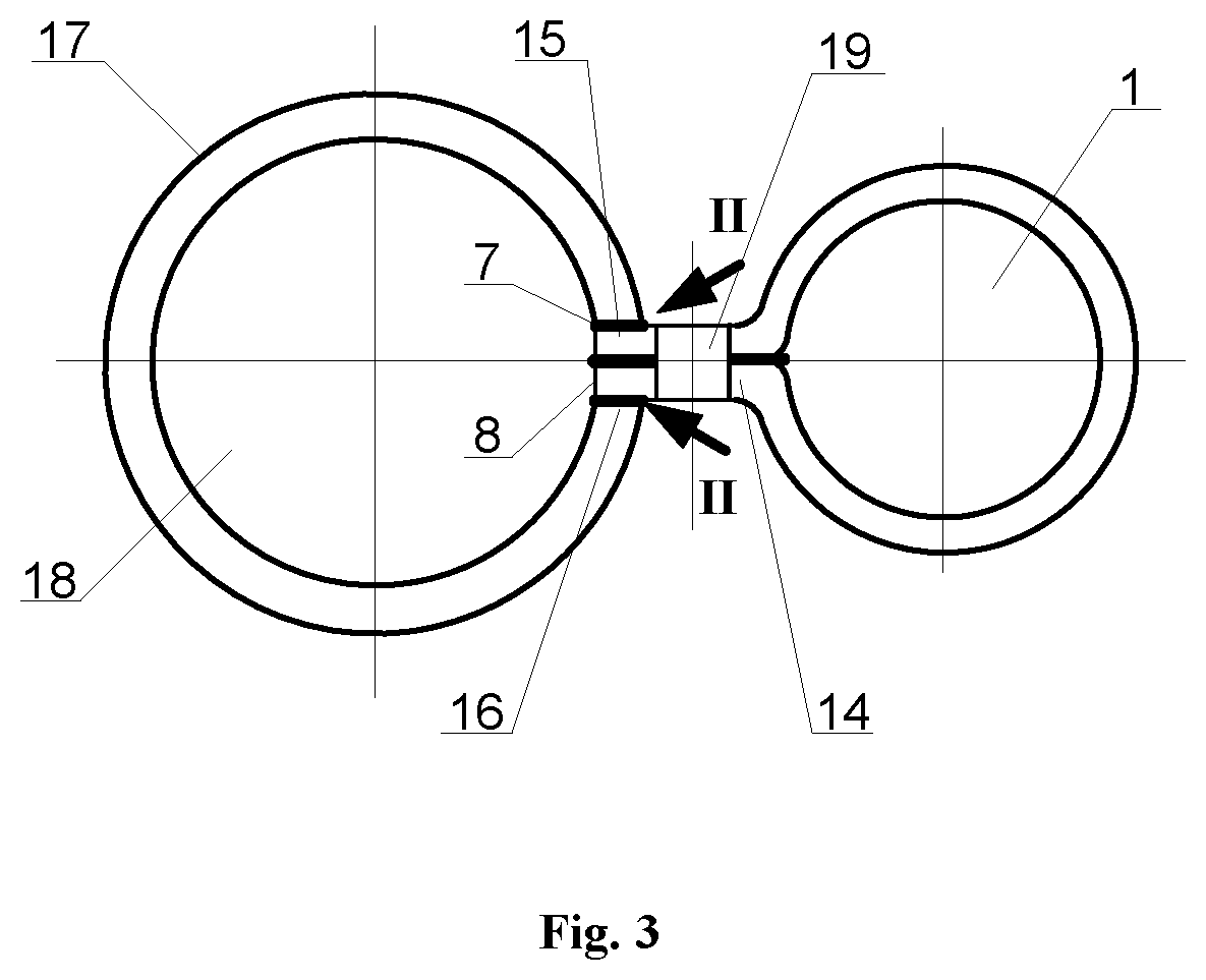 Long flexible tubing element (variants)