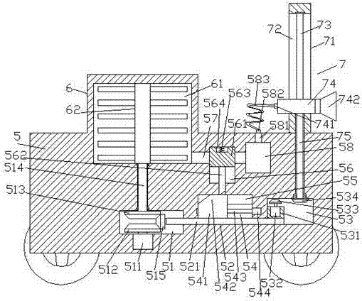 Garden pesticide spraying device having height adjusting function