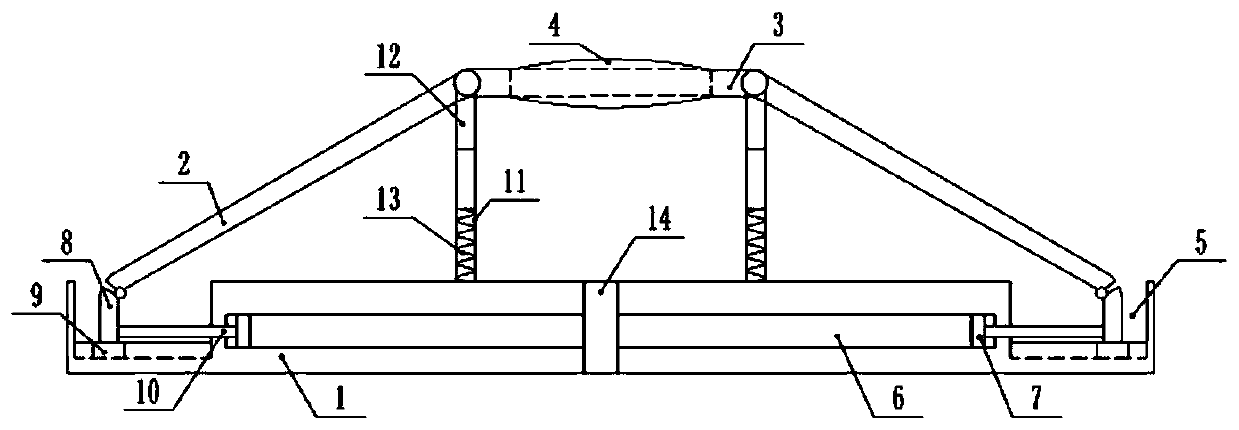 A windproof photovoltaic module bracket