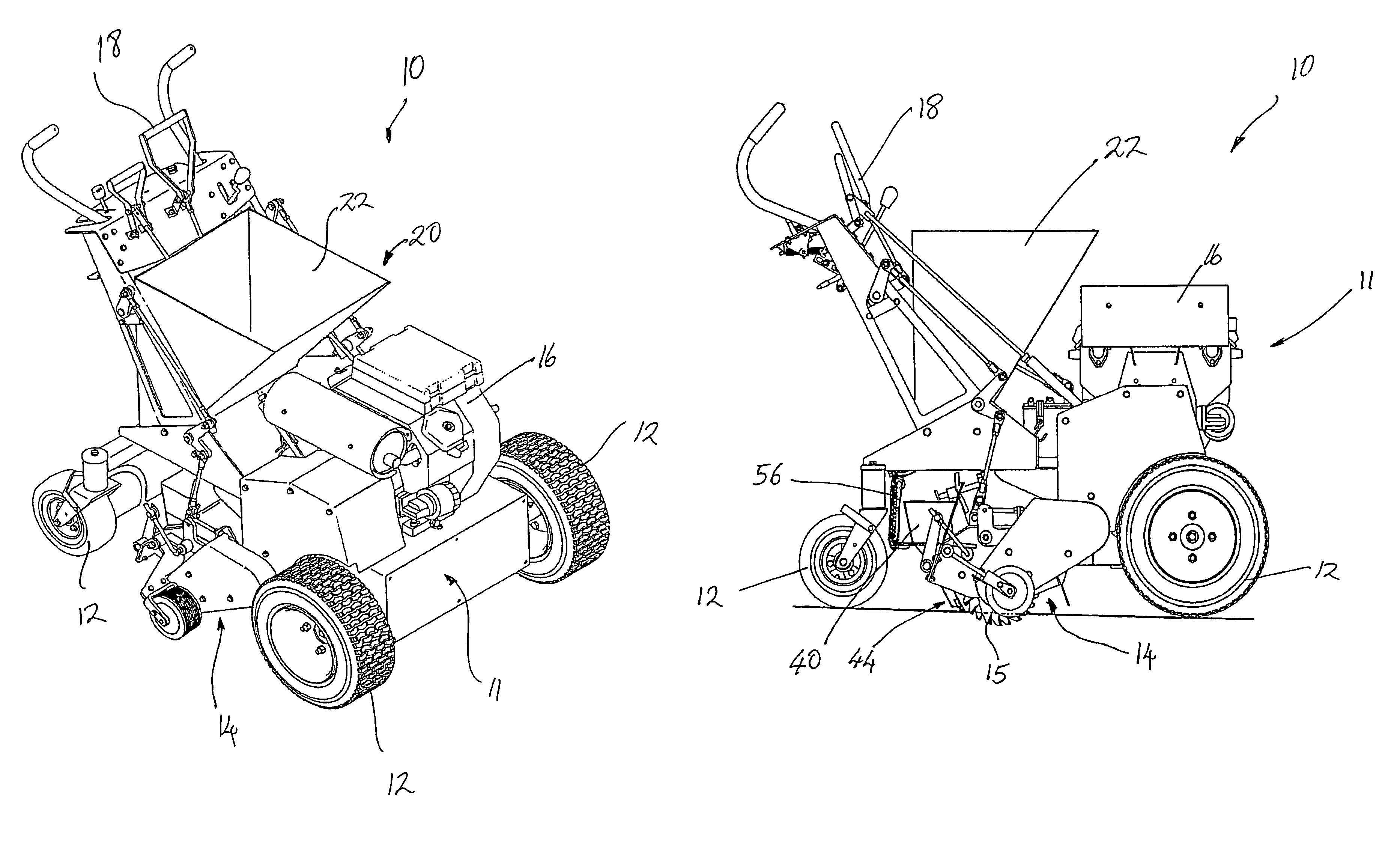 Sand dispenser for a scarifier