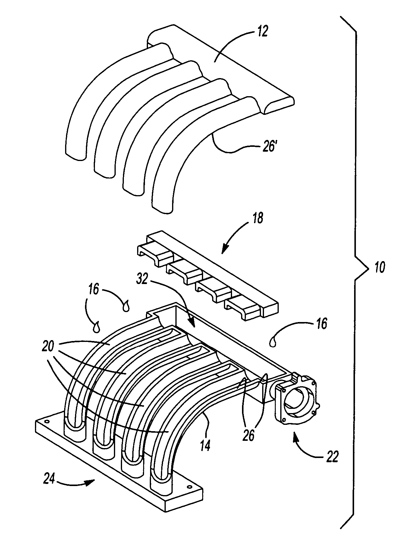 Engine intake manifold assembly