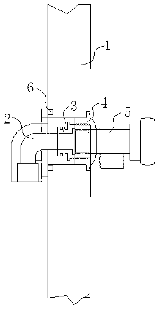 Prefabricate toilet built-in type water pipe installation assembly