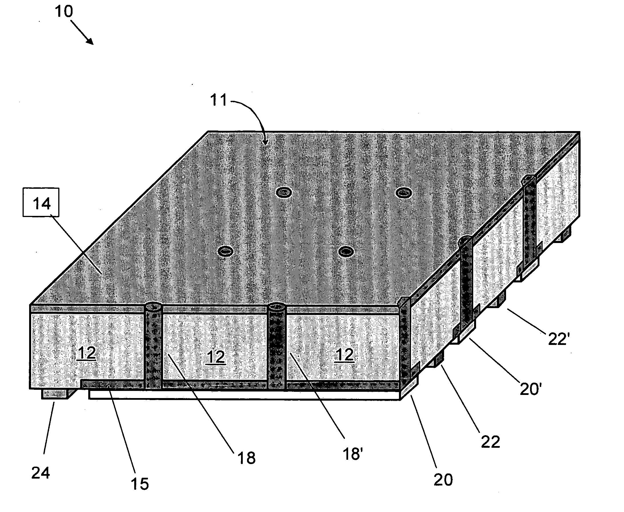 Back-contacted solar cells with integral conductive vias and method of making