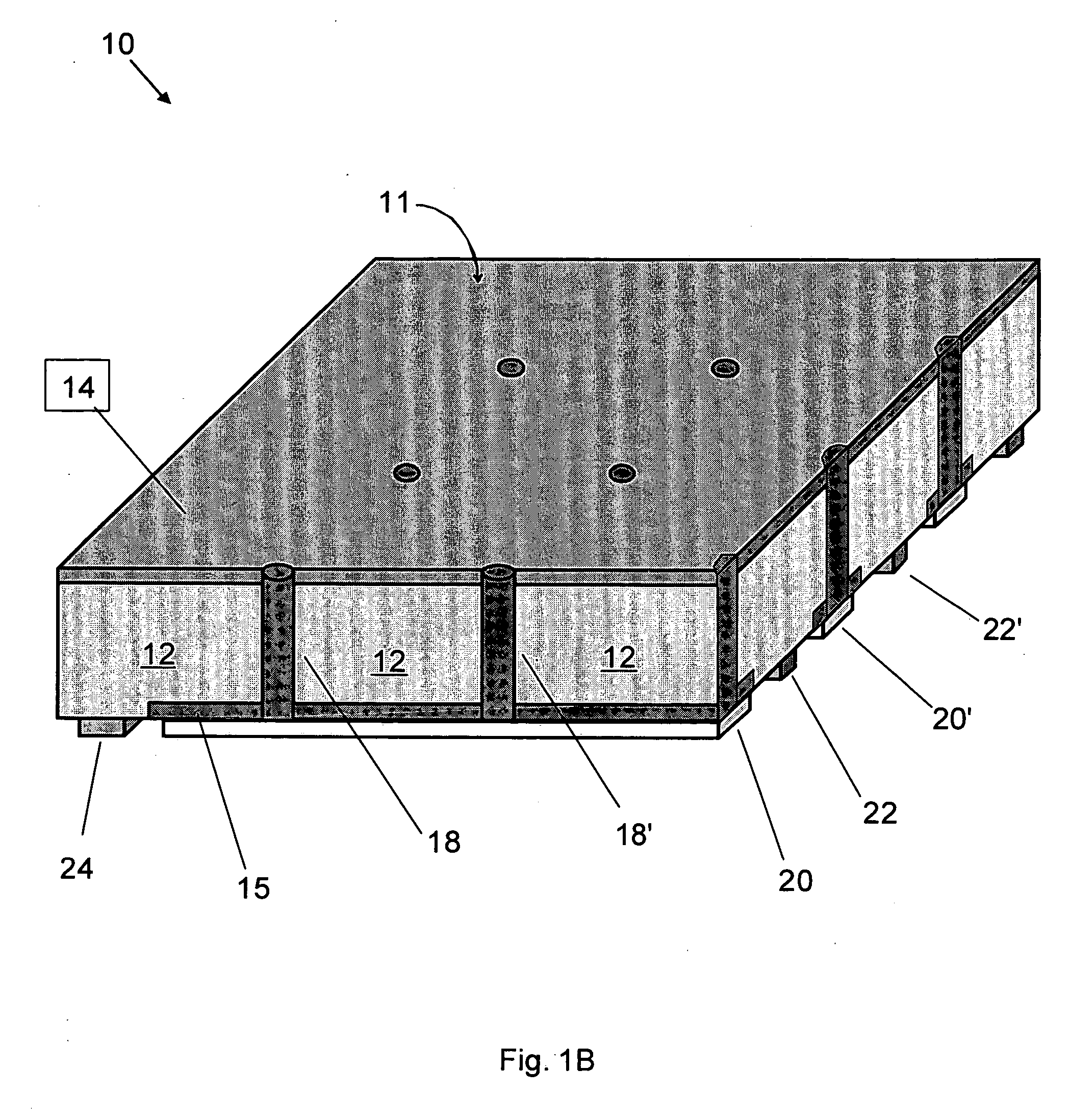 Back-contacted solar cells with integral conductive vias and method of making