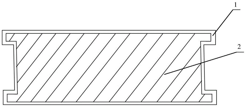 An outdoor high-weather resistance high-strength co-extruded wood-plastic composite floor and its manufacturing process