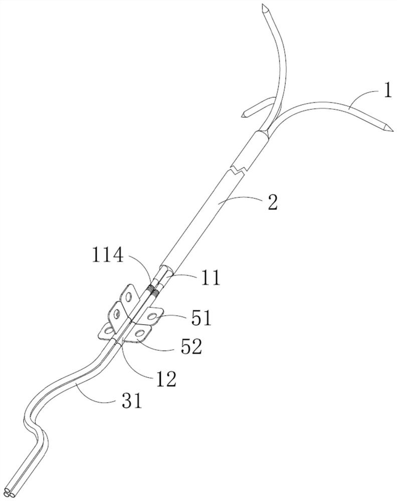 A suction cutting multi-point sampling needle with active deformation function