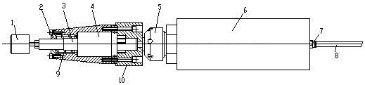 A floating finishing grinding head with controllable grinding force