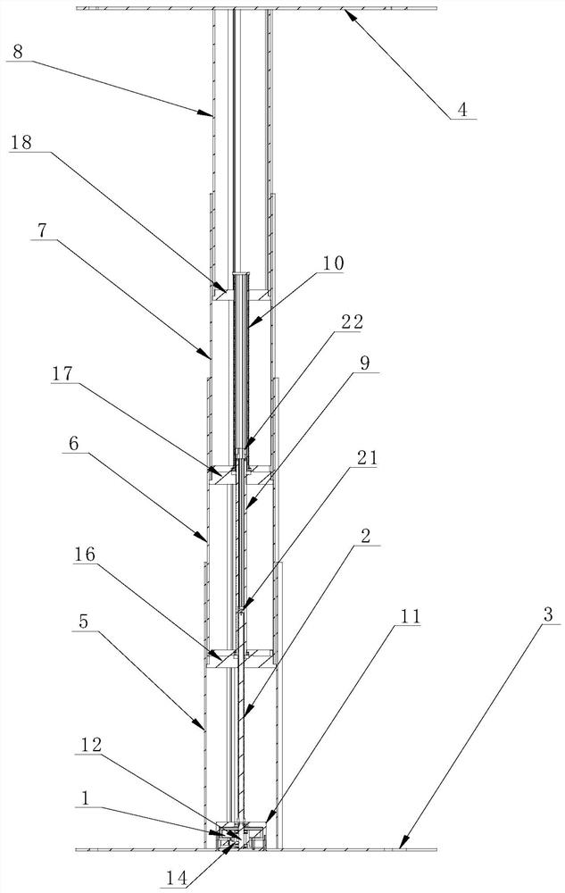 Overhead, cable-free and high-load-bearing charging pile and intelligent parking system