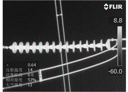 Automatic extraction method of insulator chain infrared imagery disk and steel cap area