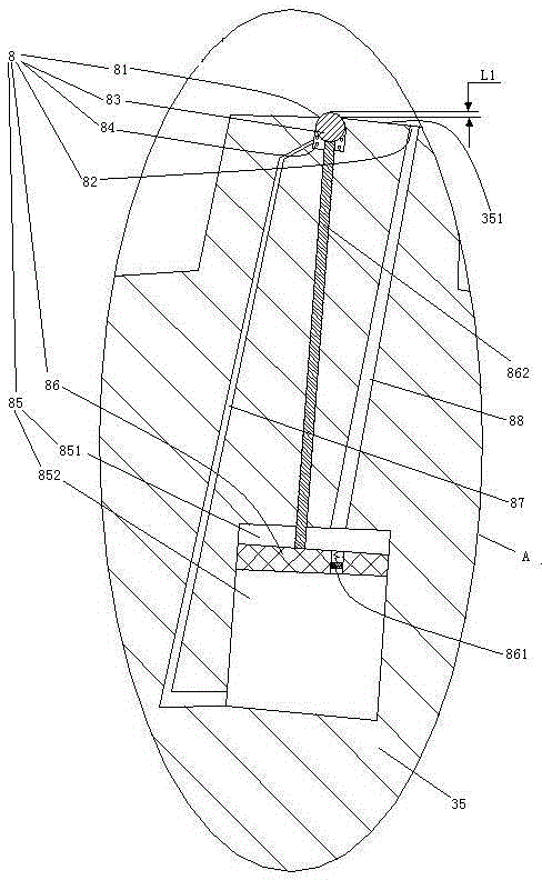 Wood plastic pavilion making method and wood plastic pavilion making tool