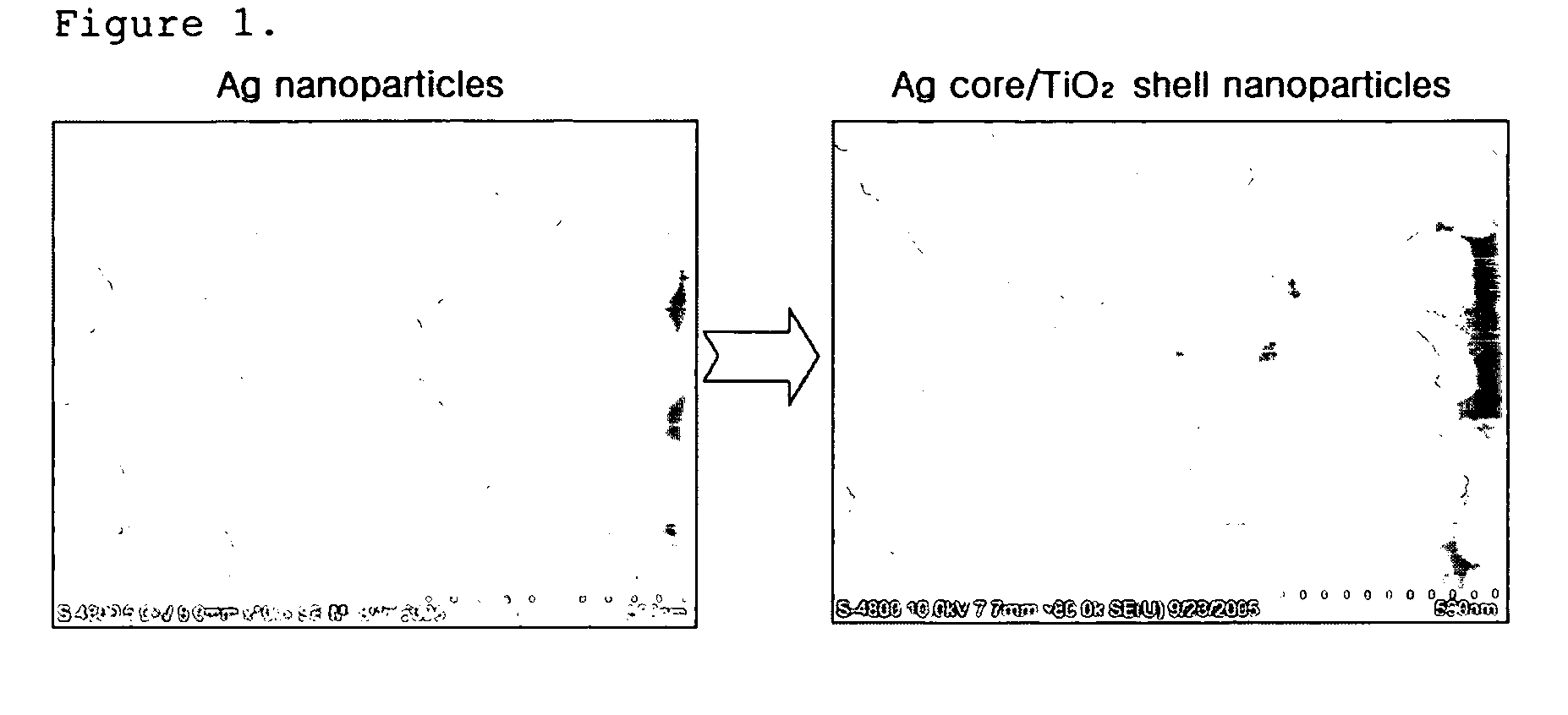 Core-shell type nanoparticles comprising metal cores and crystalline shells of metal oxide or metalloid oxide