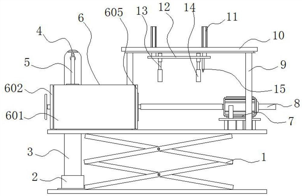 Slaughtering device with carbon dioxide stunning effect for meat pigs