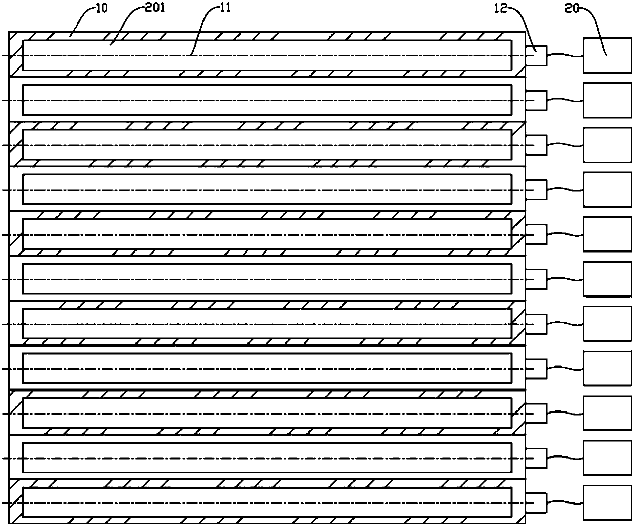 Illumination assembly and ultraviolet light liquid crystal illuminating machine