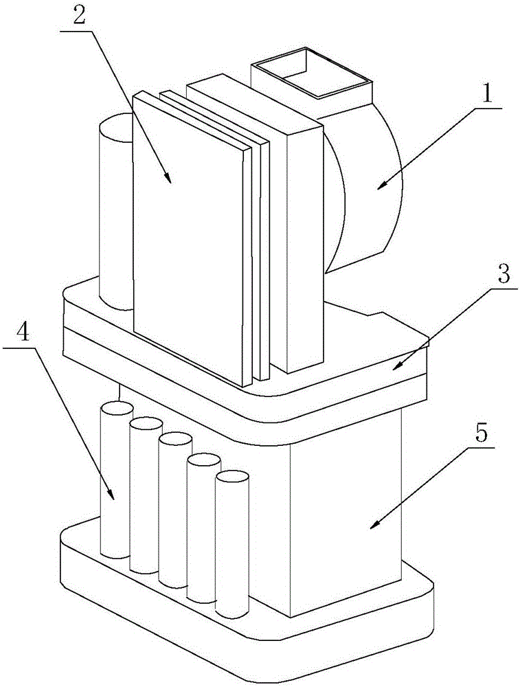 Air water preparing machine high in work efficiency