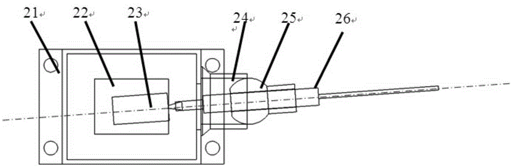 Miniature fiber-coupled optoelectronic device and its assembly method