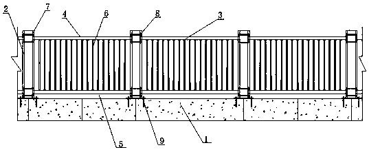 Concrete central protection fence