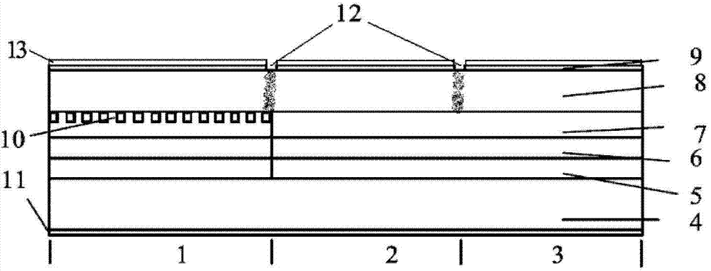 Distributed Bragg feedback tunable laser and manufacturing method thereof