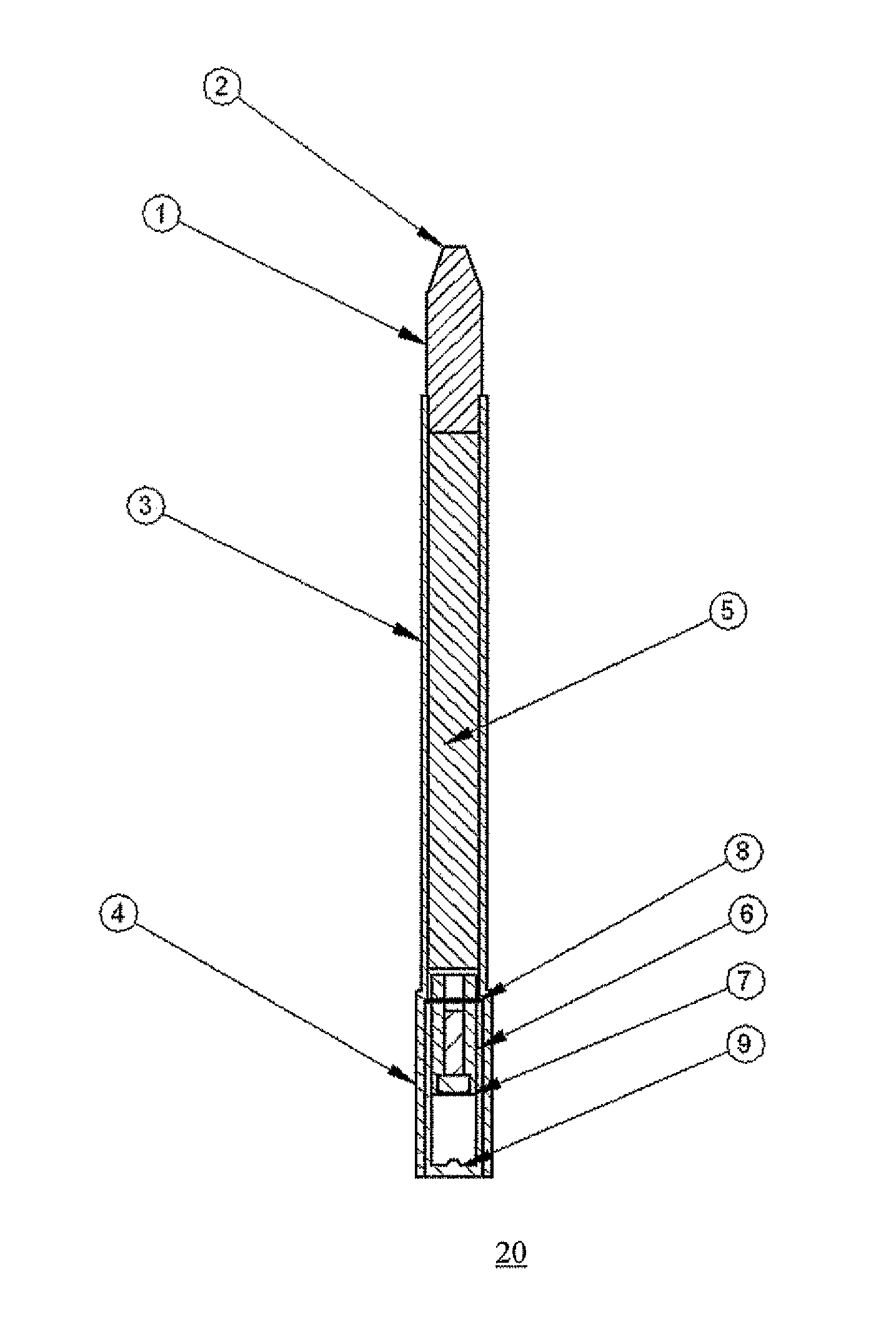 Mine defeat system and pyrotechnic dart for same