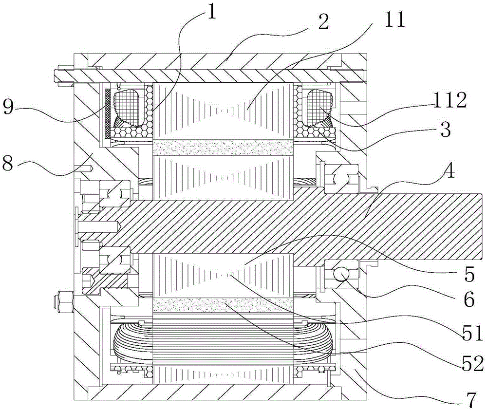 Permanent magnet DC brushless motor for pure electric vehicle