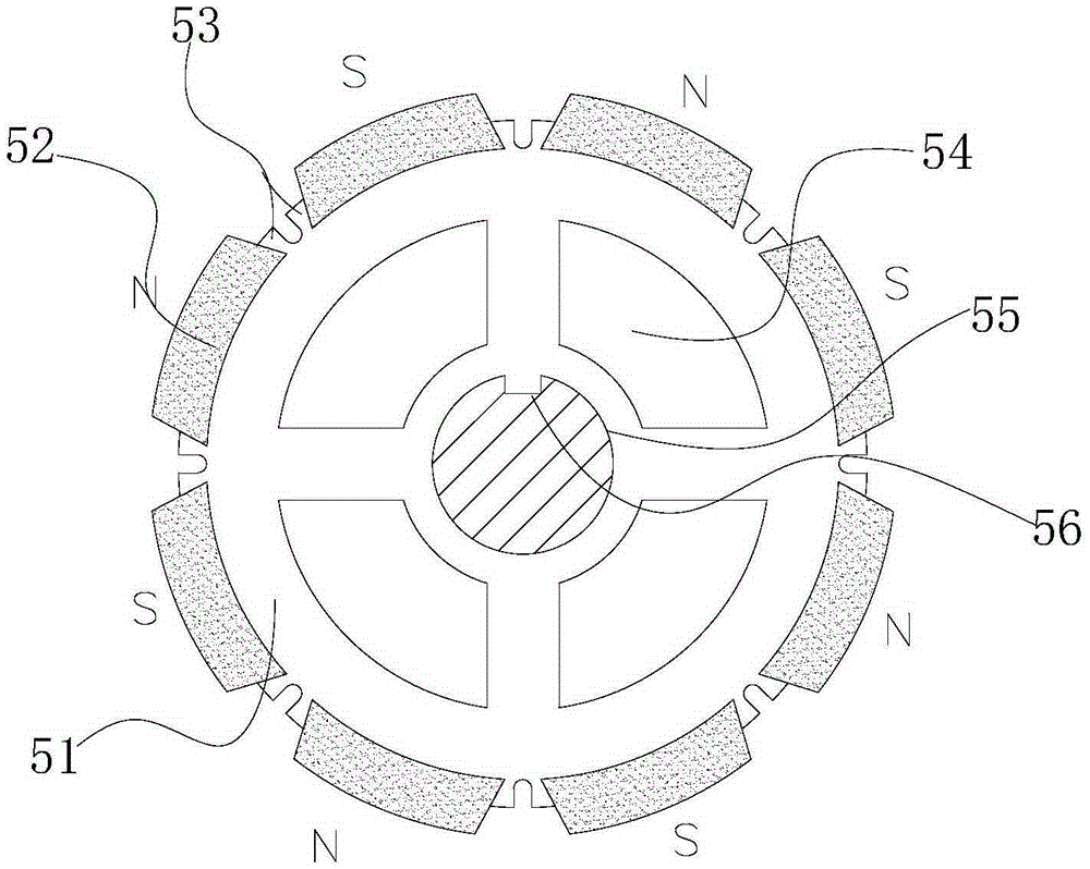 Permanent magnet DC brushless motor for pure electric vehicle