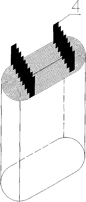 Square power lithium ion battery cell and manufacturing method thereof