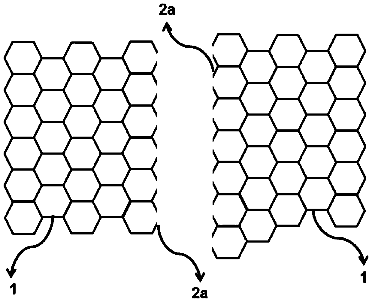 A kind of preparation method of seamless splicing honeycomb core material