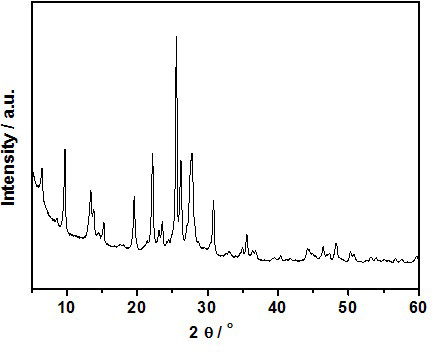 Preparation method for mordenite with high Si/Al ratio and small crystal particle