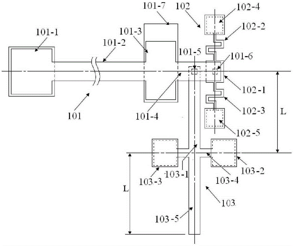 Measuring structure and method for Poisson's ratio of thin film silicon material on insulating substrate