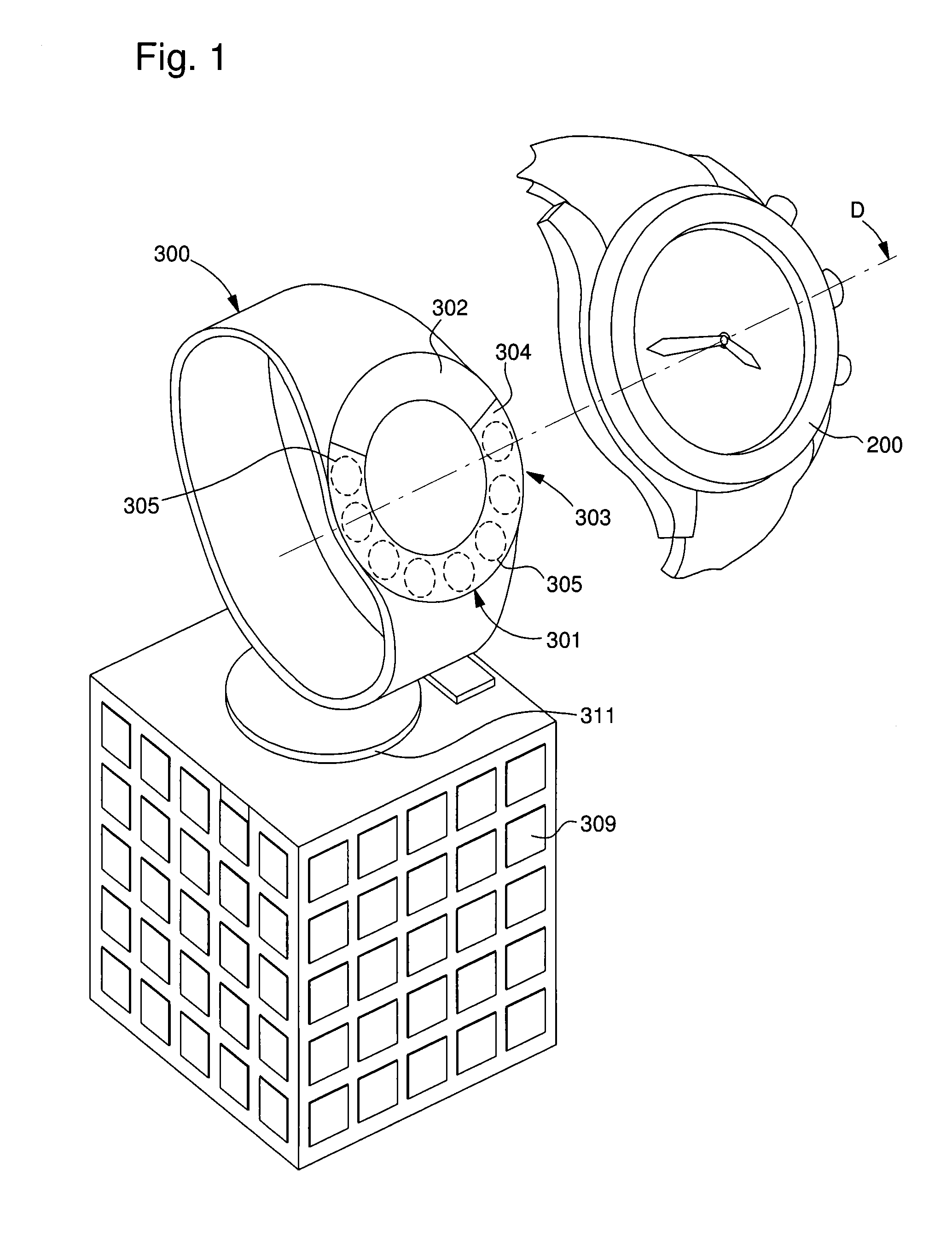 Winding device for self-winding automatic watch