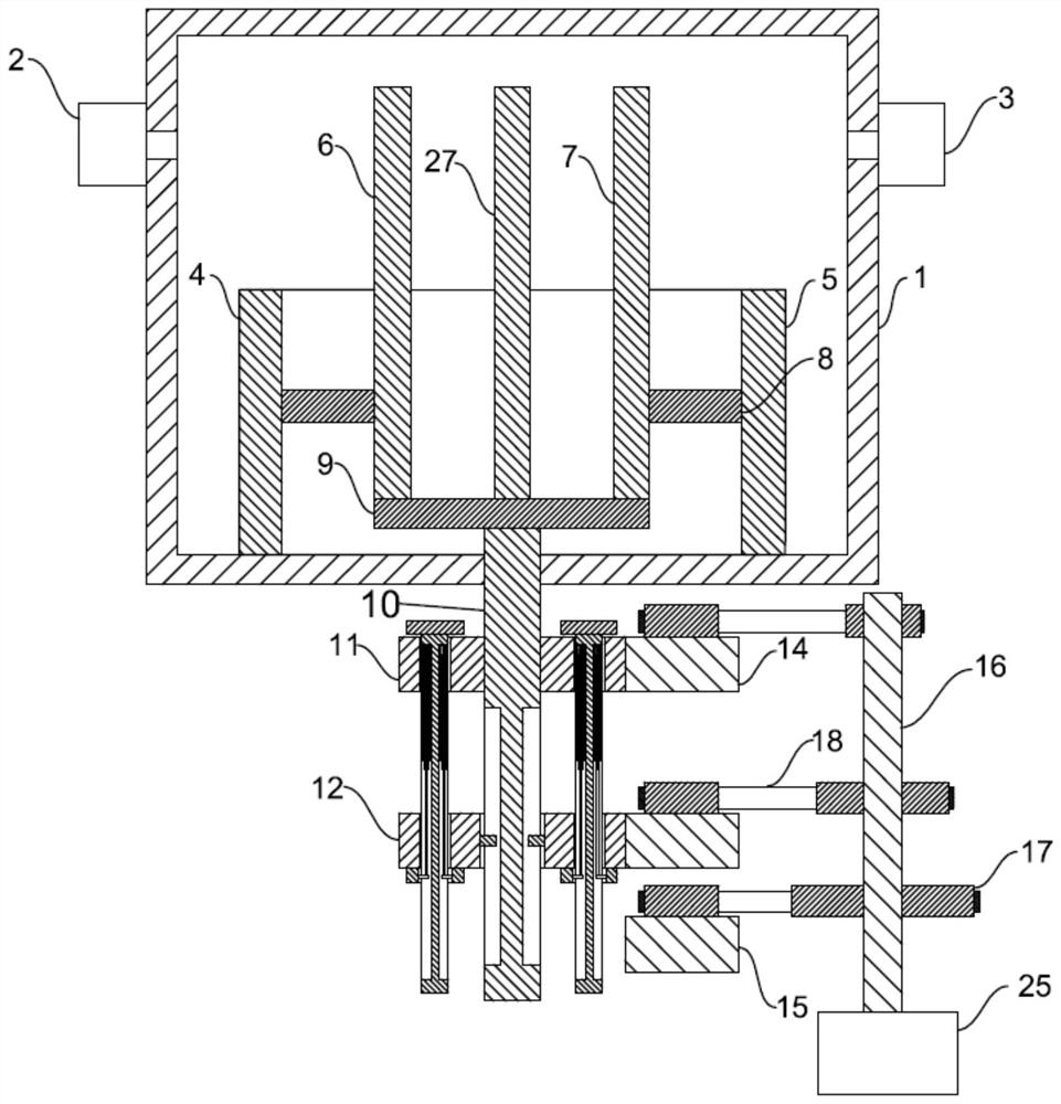 Continuous vacuum magnetron sputtering coating device and coating production line