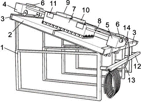 Novel solar photovoltaic panel cleaning device