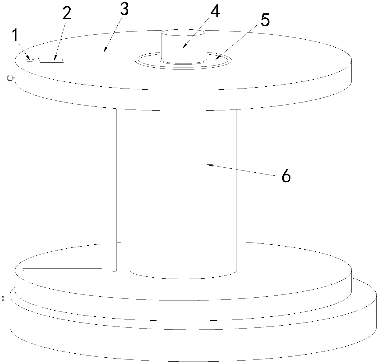 Cable winding and unwinding rotation disc with automatic surrounding wire tidying function