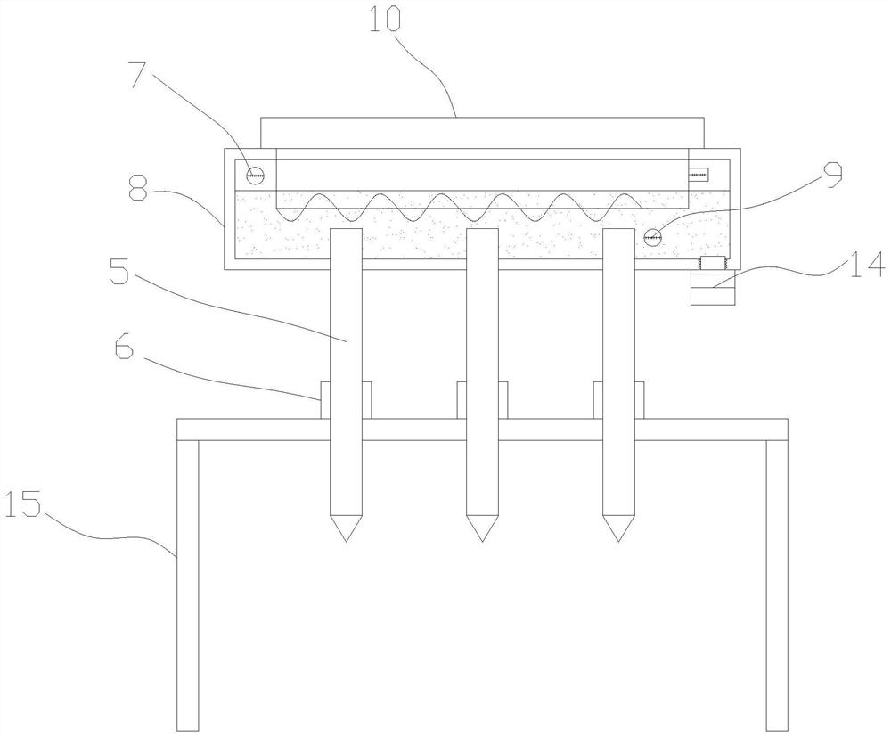 An assembly line leather punching device