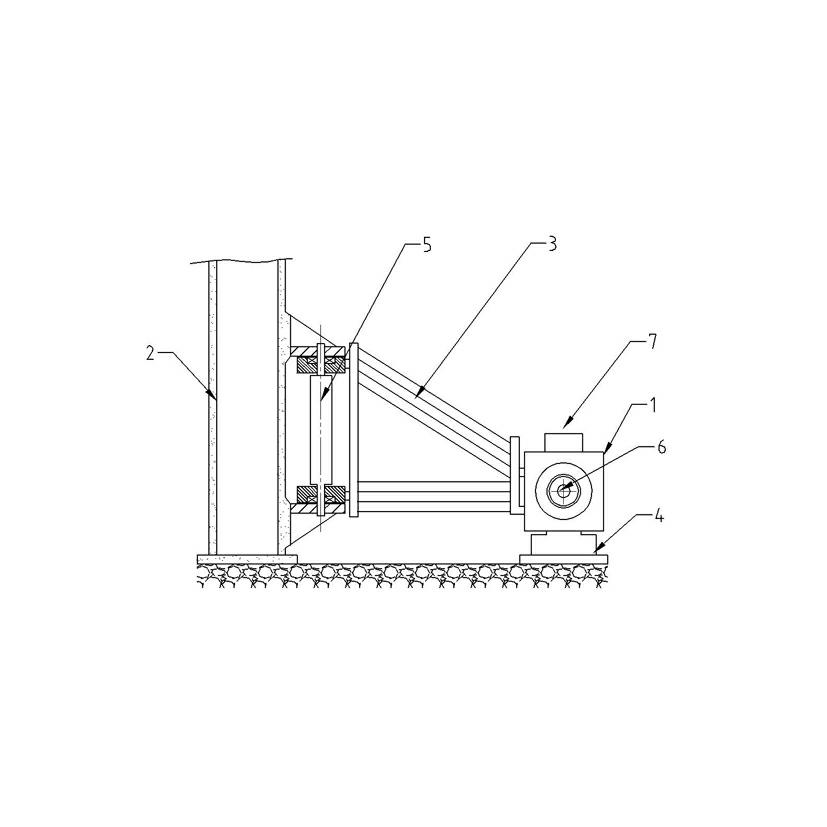 Clay gun plugging machine of smelting furnace for oxygen-enriched smelting