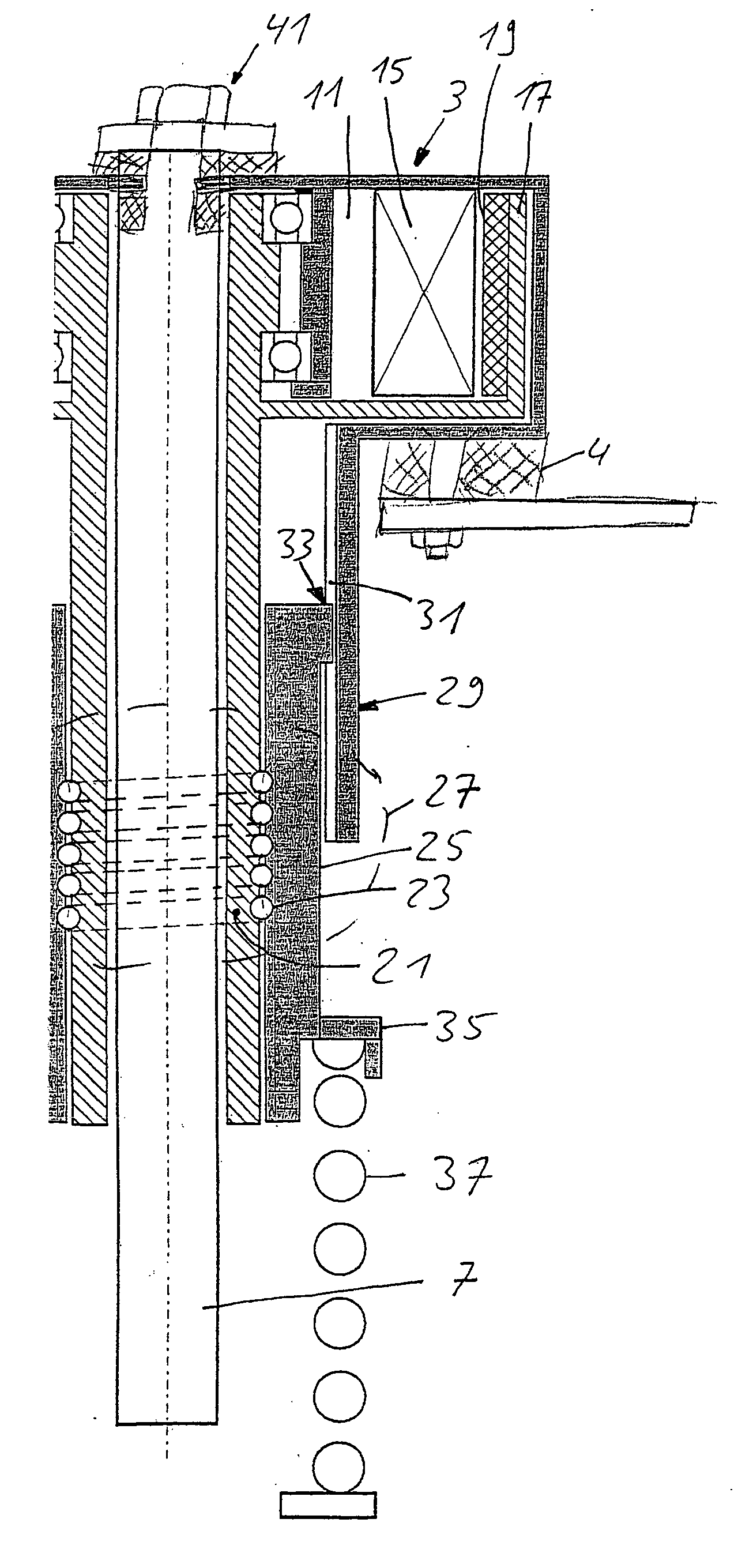 Spring support having a height-adjustable spring plate