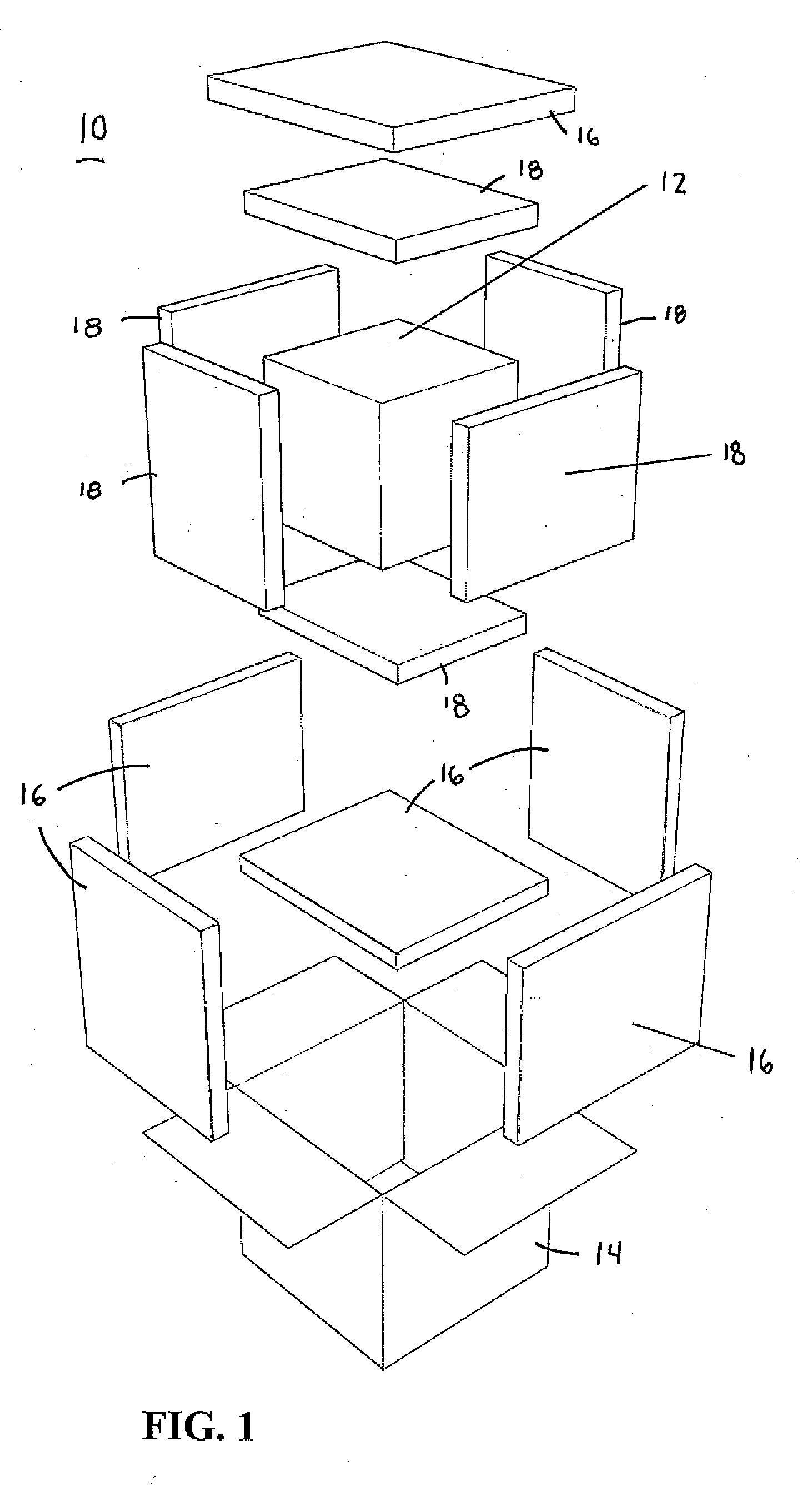 Temperature Maintaining Package Having Corner Discontinuities