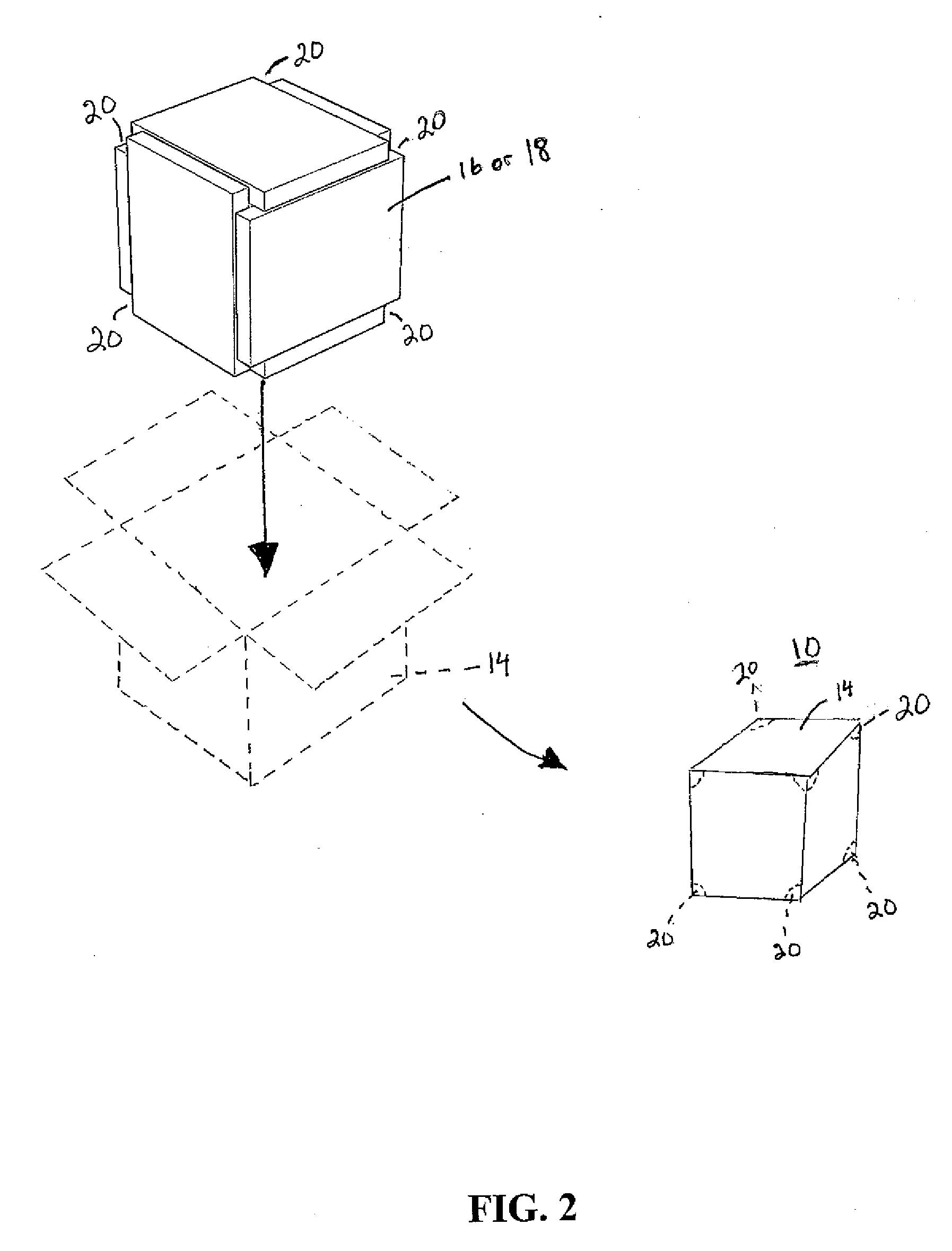 Temperature Maintaining Package Having Corner Discontinuities