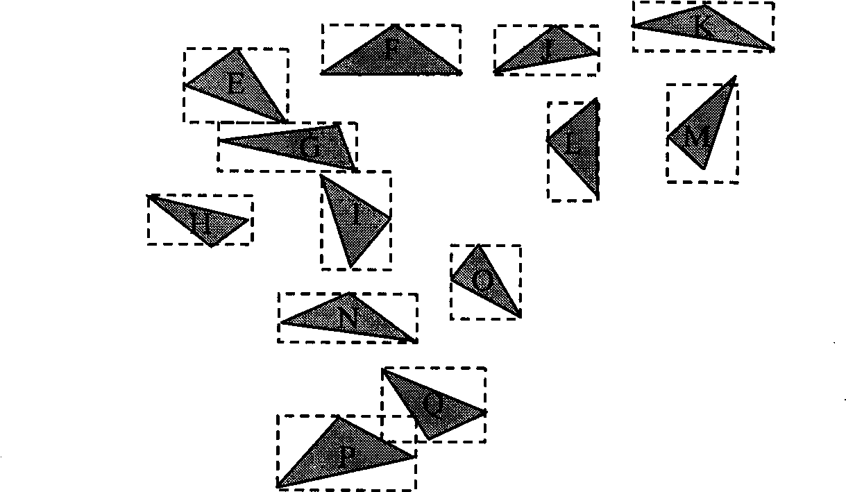 Multi-shaft numerical control machining knife rail generating method for product triangle grid model