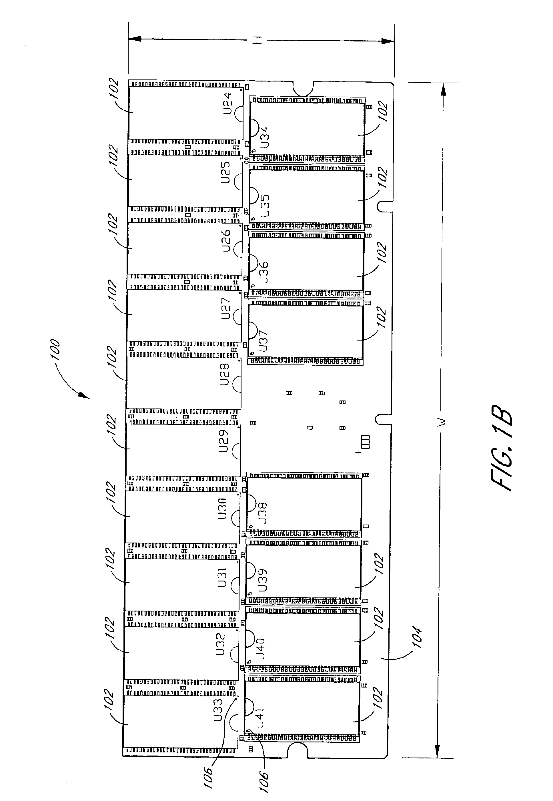 Arrangement of integrated circuits in a memory module