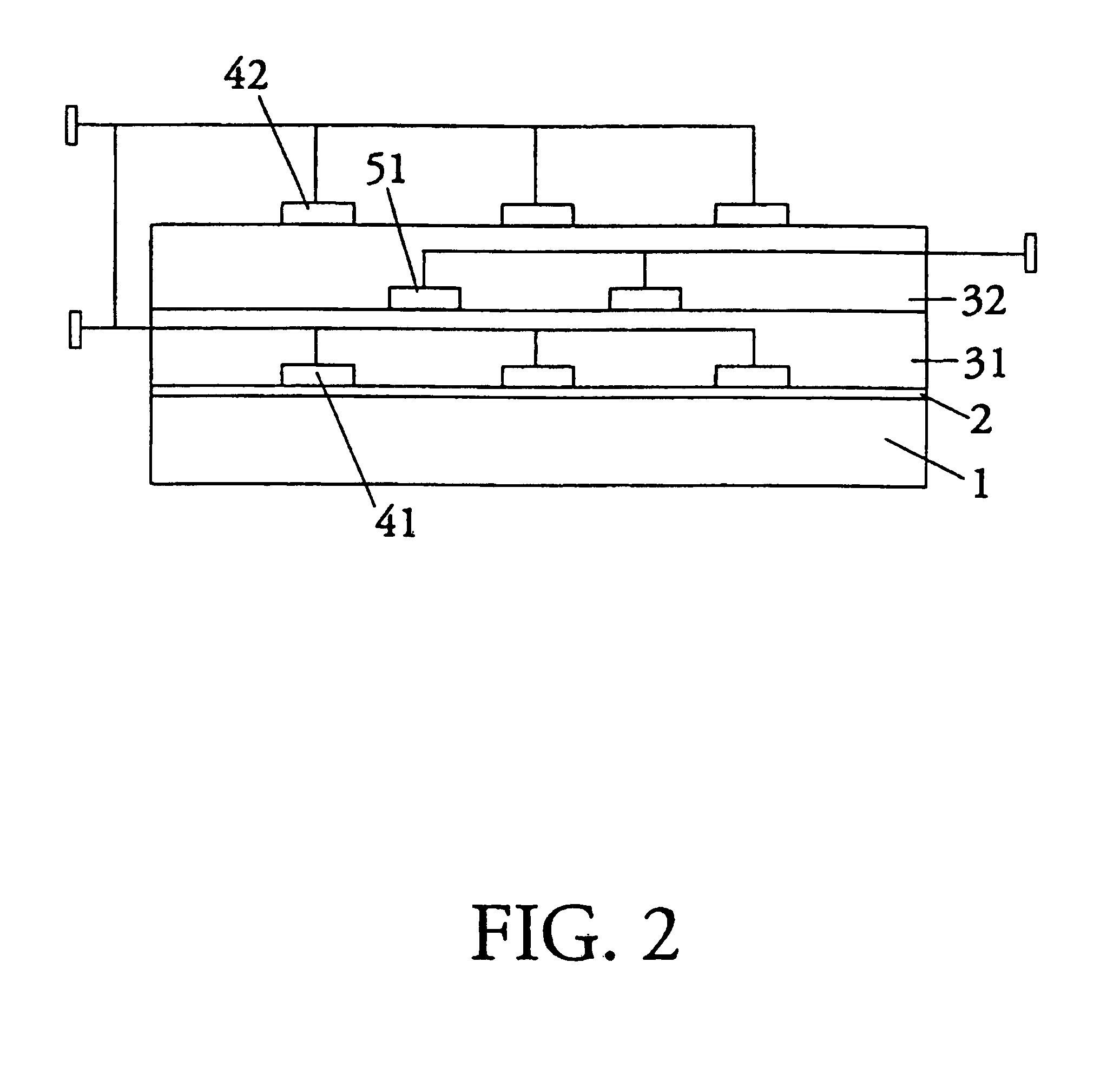 Breakdown-resistant thin film capacitor with interdigitated structure