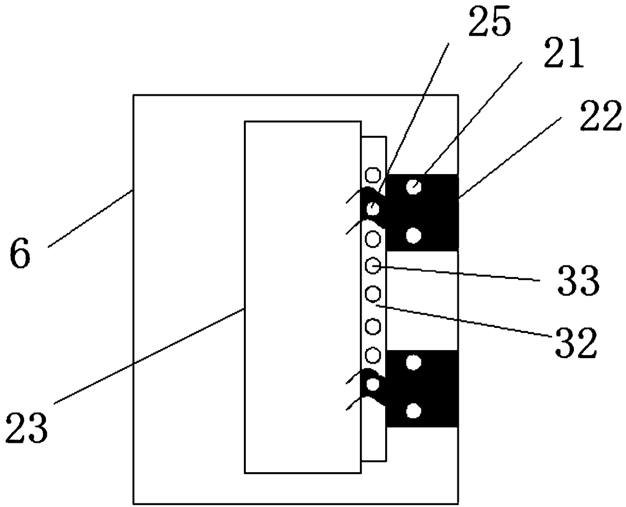 Efficient heat dissipation device of automatic power cabinet