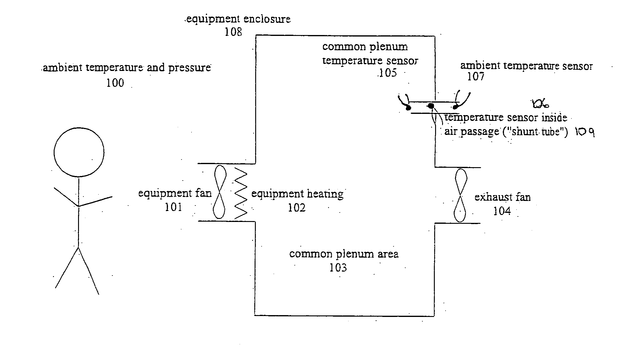 Adaptive cooling method for computer rack enclosure