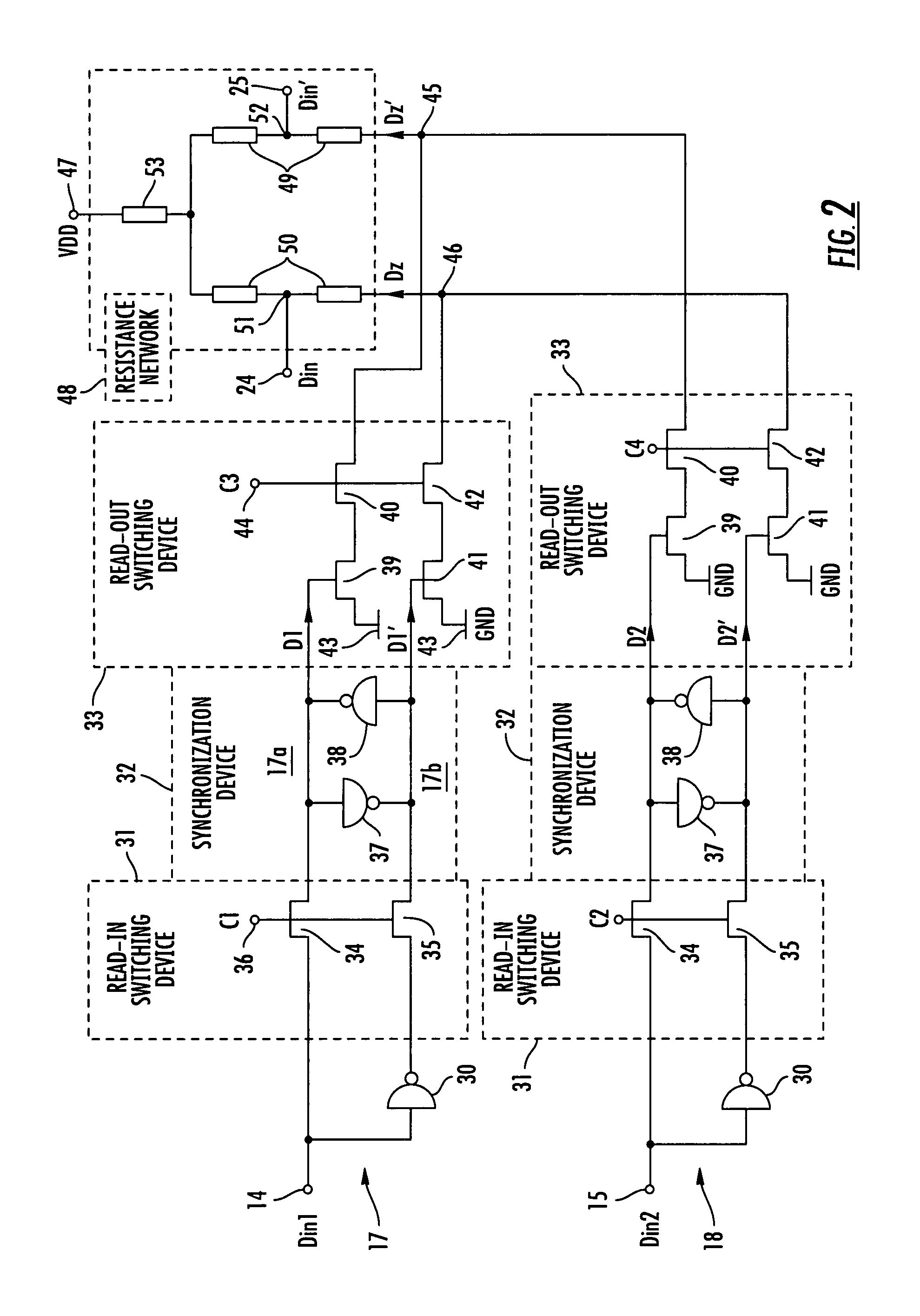 Multi-channel digital/analog converter arrangement