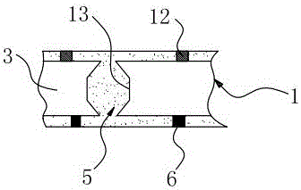 Great-width multi-hole lightweight core formwork and construction method thereof