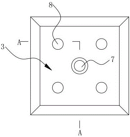 Great-width multi-hole lightweight core formwork and construction method thereof