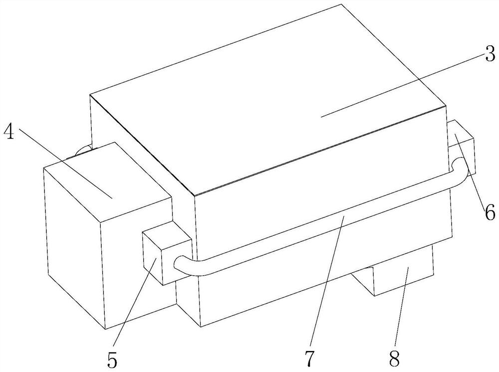 Water-cooling heat dissipation device for electrical equipment