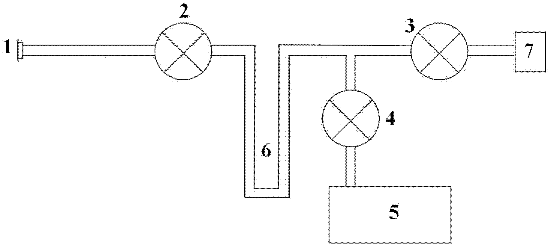 Direct measuring apparatus and measuring method for hydrogen sulfide content and sulfur isotope in natural gas