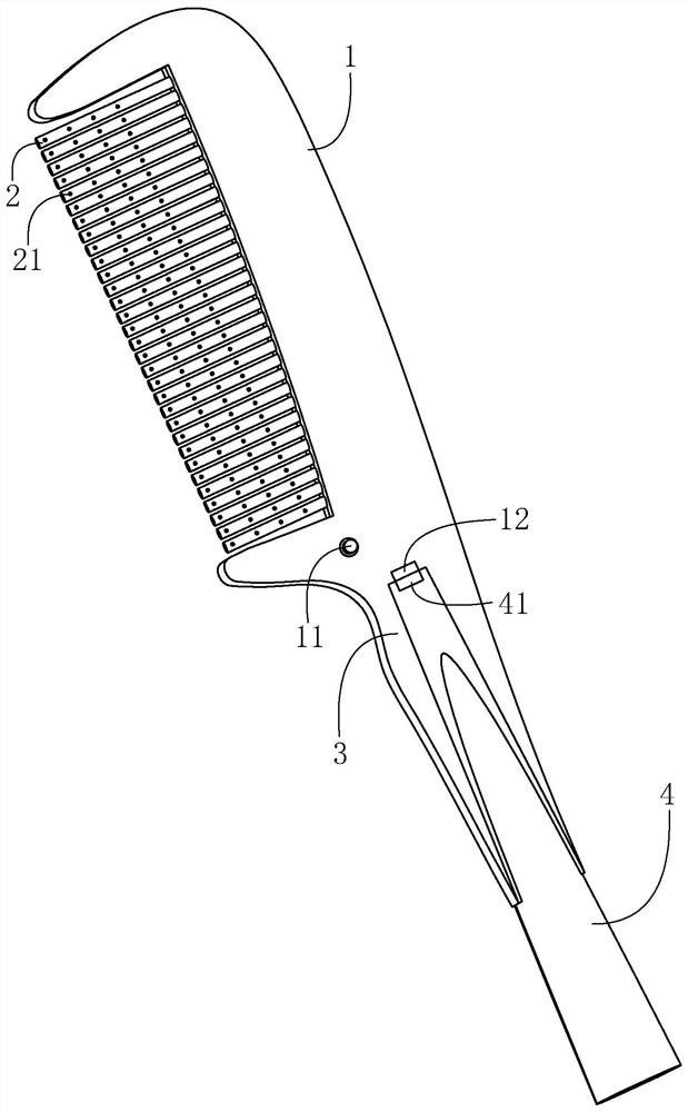 Vaporizable hair care solution and care comb containing the hair care solution